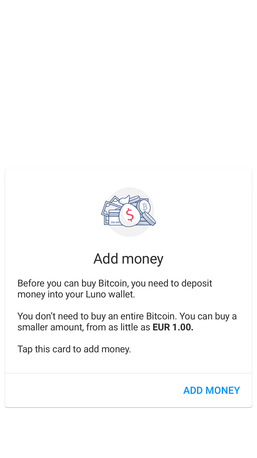 Screenshot of Luno App Sign Up